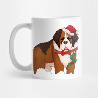 Cute St. Bernard Drawing Mug